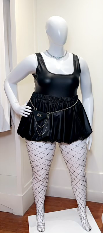 On Top Faux Leather Bodysuit