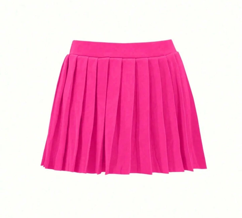 PINK AND PLEATED