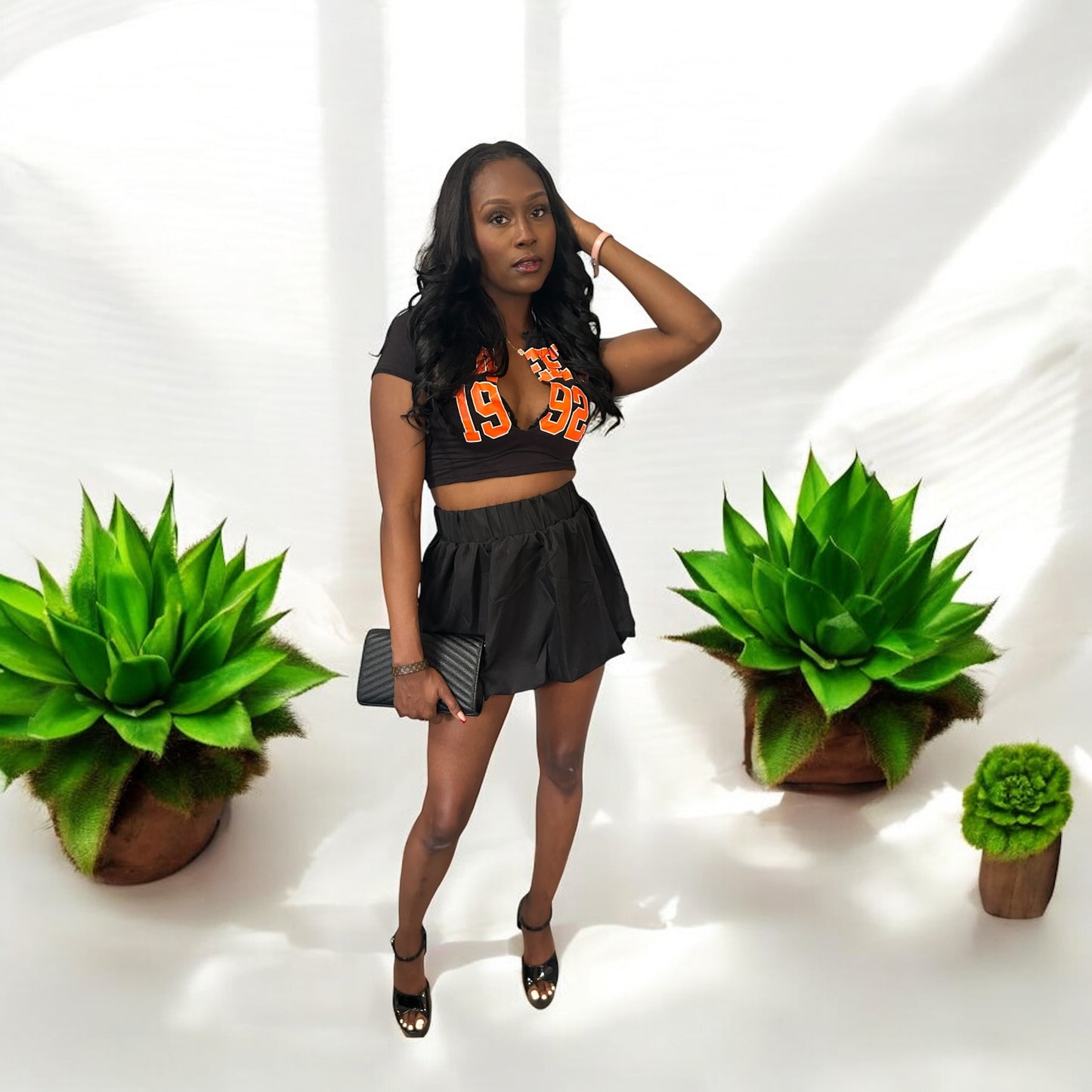 Bare Leg Bubble Skirt 2