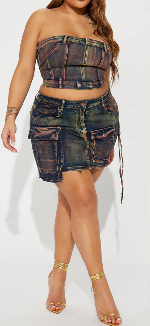 Utility Cargo Mini Skirt