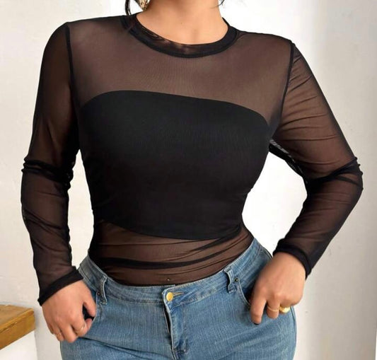 See Thru Me Sheer Top