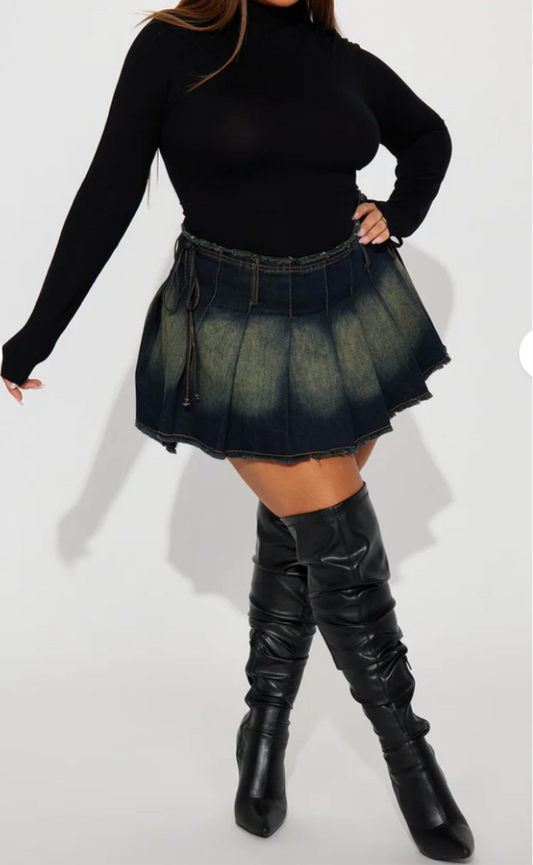 Pleat Me Please Mini Skirt
